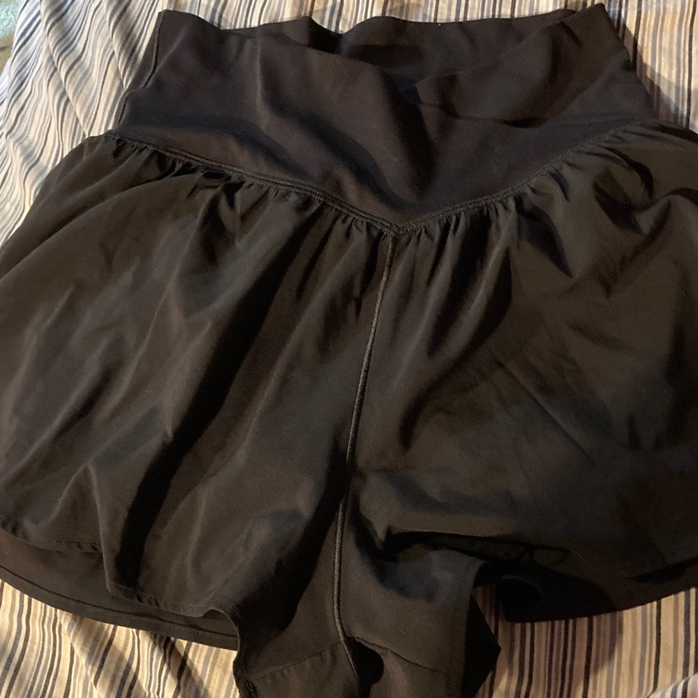 Women's Black Athletic Shorts